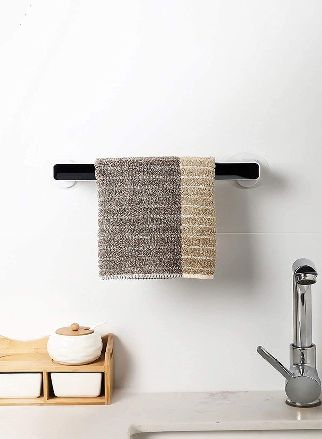 SEMITO Towel Holder - Plastic Self Adhesive Wall Mount Towel Holder for Kitchen Bathroom Toilet, Under Cabinet,Garage, Laundry, Pantry- No Drilling Pack of 1 - Image 4